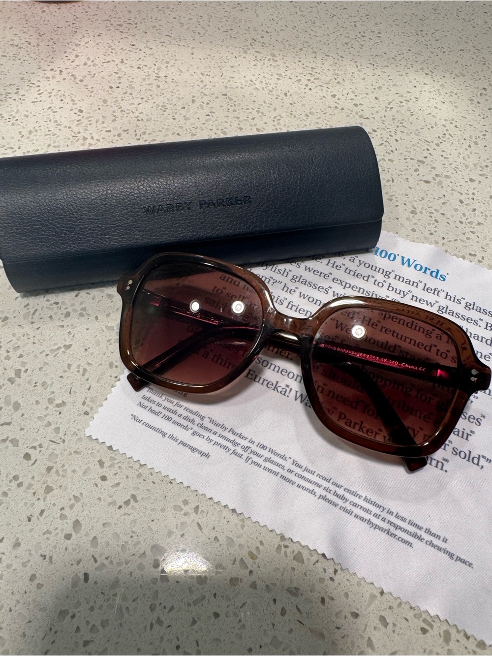 Warby Parker Women's Tortoiseshell Sunglasses with Brown Lenses